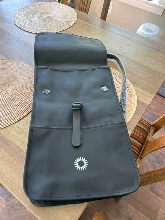 BLACK RAINS BACKPACK MADE FROM WATER-RESISTANT COATED FABRIC